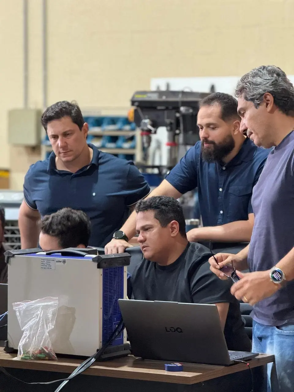 Hilton Rocha em aula prática