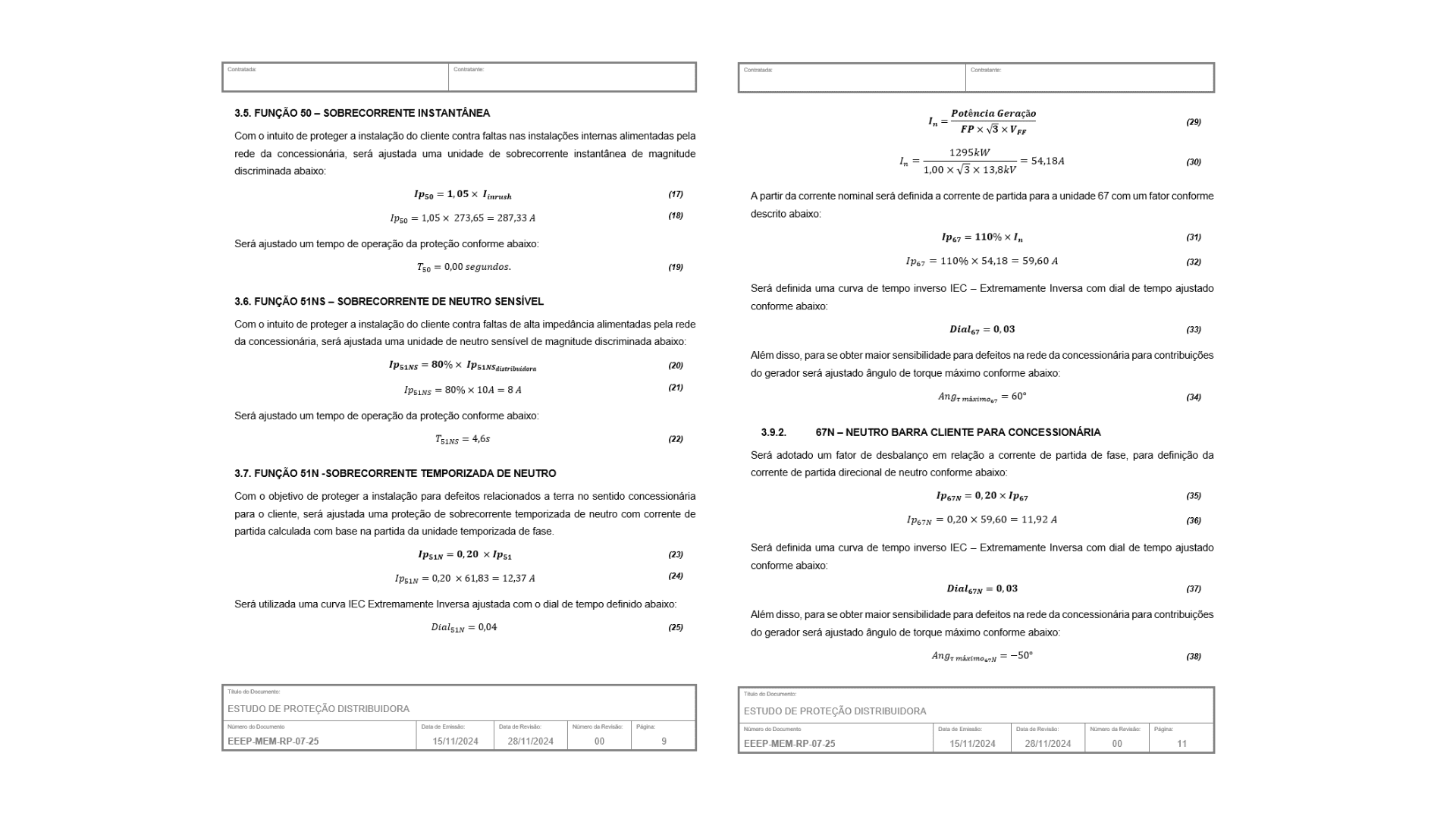Modelos de Memoriais de Cálculo
