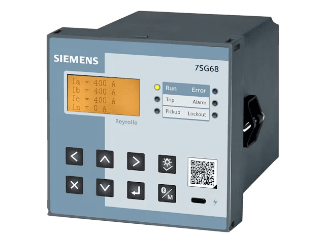Relé de proteção de sobrecorrente Siemens Reyrolle 7SG68 Argus Mini